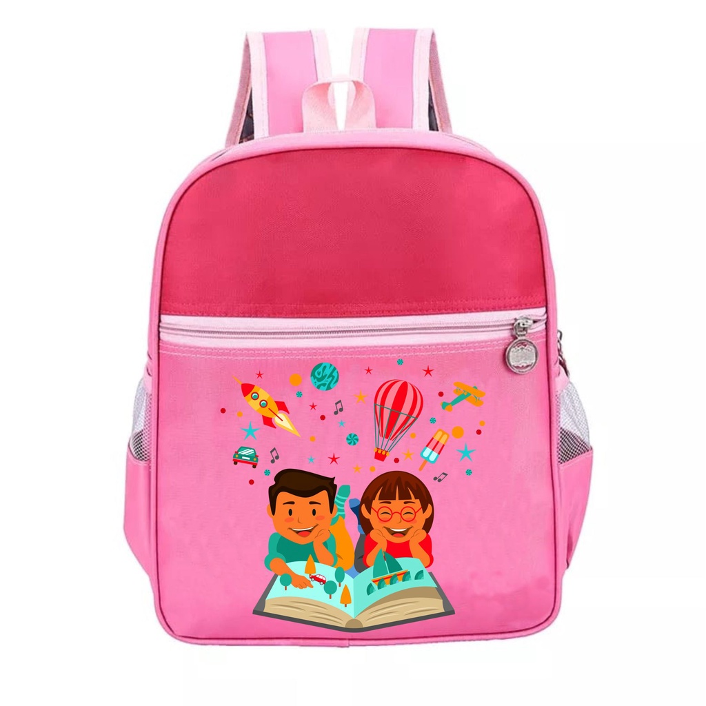 PVJ - Tas Ransel Anak Perempuan  Sekolah PAUD TK dan SD lucu keren motif karakter kartun