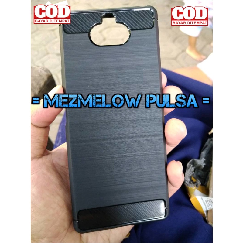 TPU Fiber Carbon Casing Caseng Softcase Soft Case SONY XPERIA 8 / SONY XPERIA 8 LITE / Sony Xperia 2