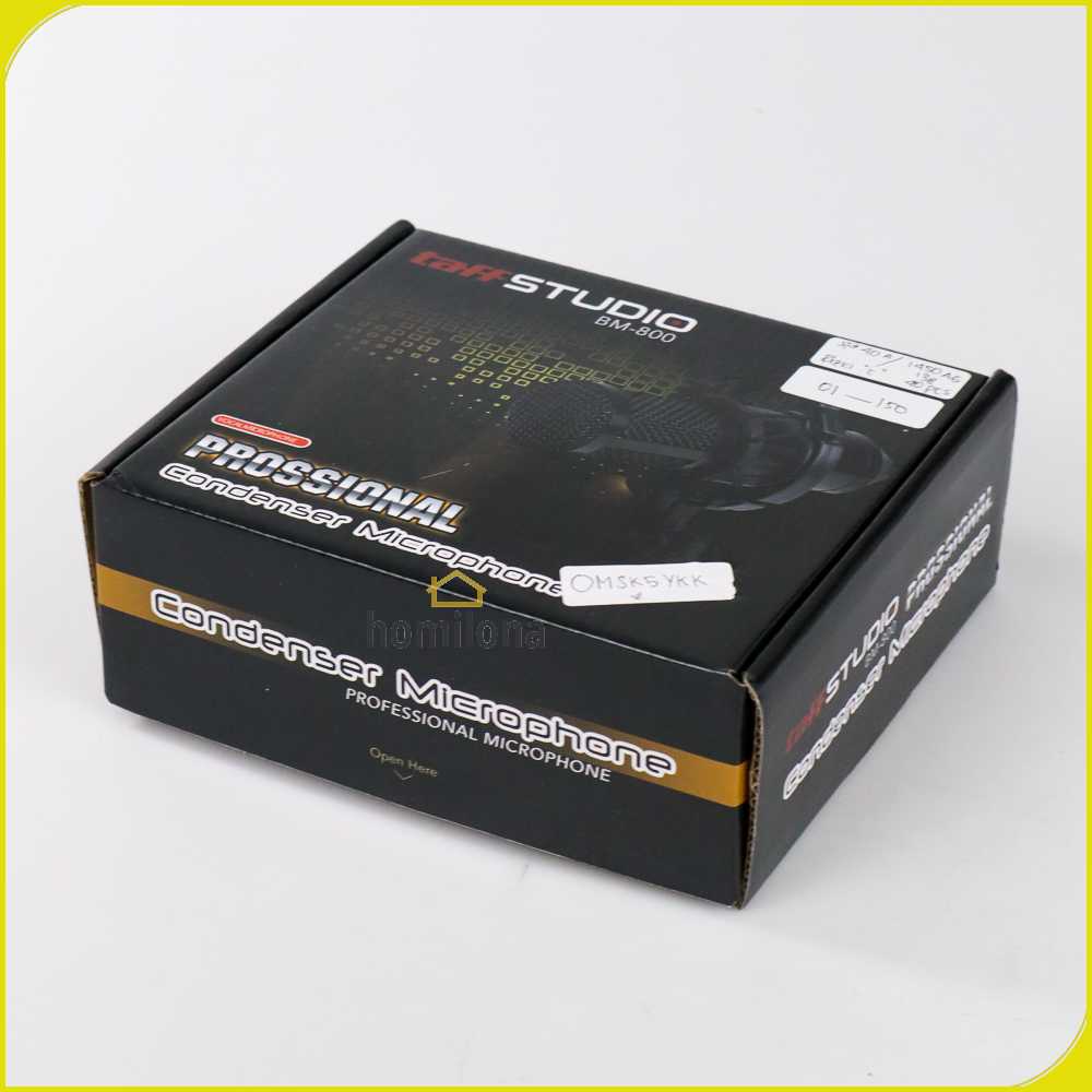 TaffSTUDIO Mikrofon Kondenser Studio dengan Shockproof Mount - BM-800