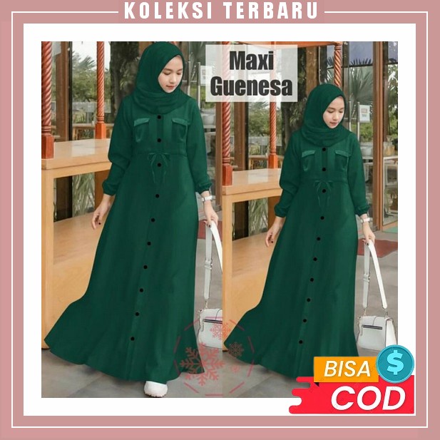 Dress Murah Berkualitas/Dress Korea Aimel Fishtail Maxi Dress Bahan Katun Poly Premium Termurah [Max