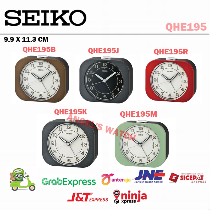 JAM WEKER ALARM SEIKO BEEP ALARM QHE195 SILENT MOVEMENT