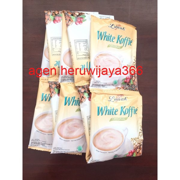 

Luwak White Koffie / Luwak White Coffee 1 renteng = 10 sachet