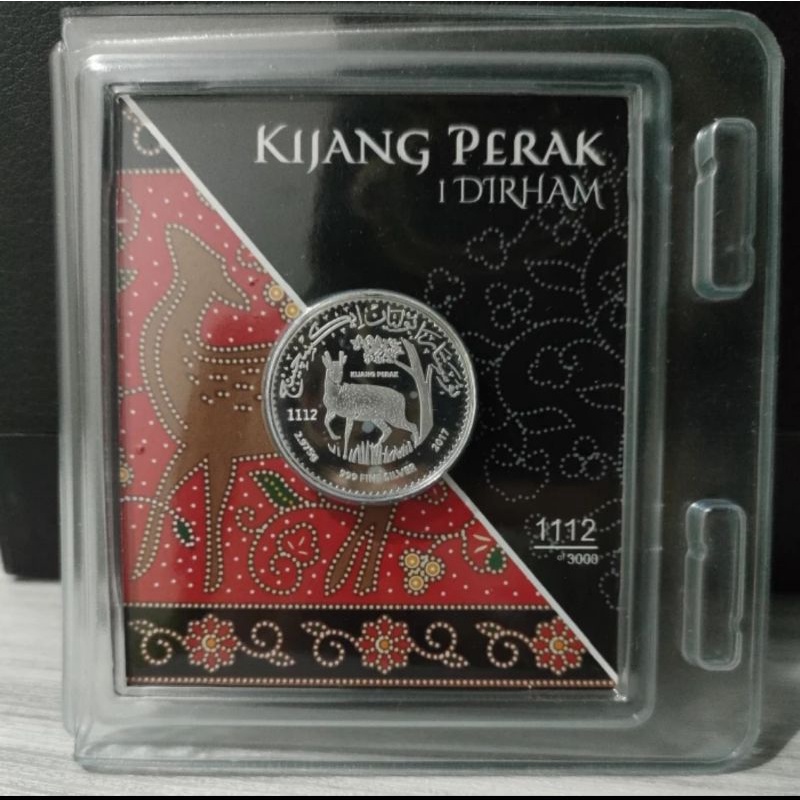 Koin mahar seserahan kijang perak 1 dirham 2020 999 fine silver