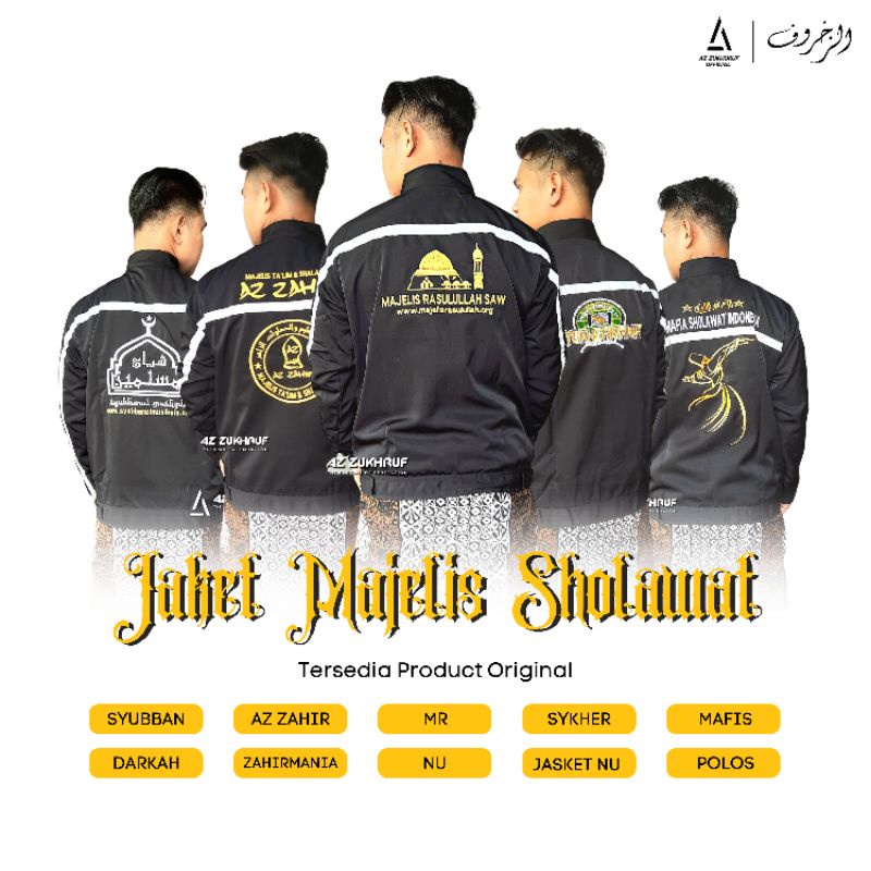 Jaket Majelis Rasulullah Sholawat Terlengkap Termurah / Terlaris Original Az Zukhruf ( Premium Quali