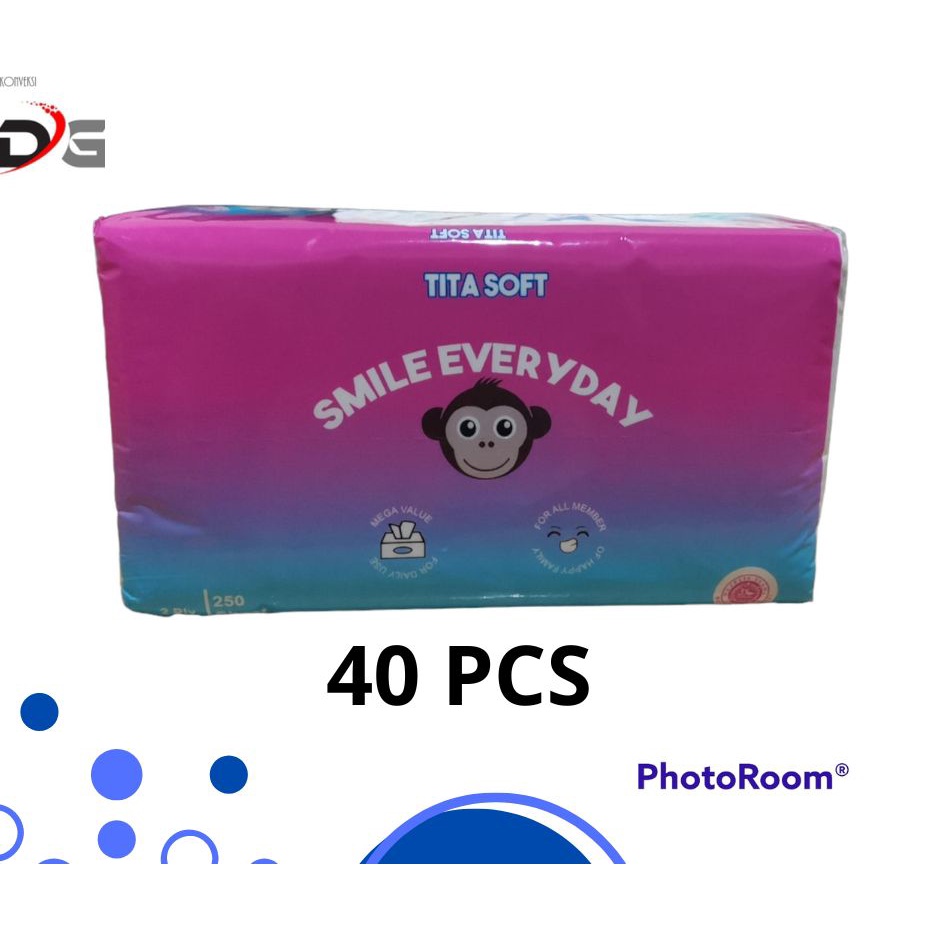 TISSU SMILE EVERYDAY 250 SHEET 40PCS CARGO LEBIH MURAH