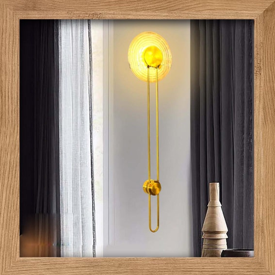 Lampu hias dinding meja kaca cermin rias MODERN LONG MOON LED mewah simple elegan premium light livi