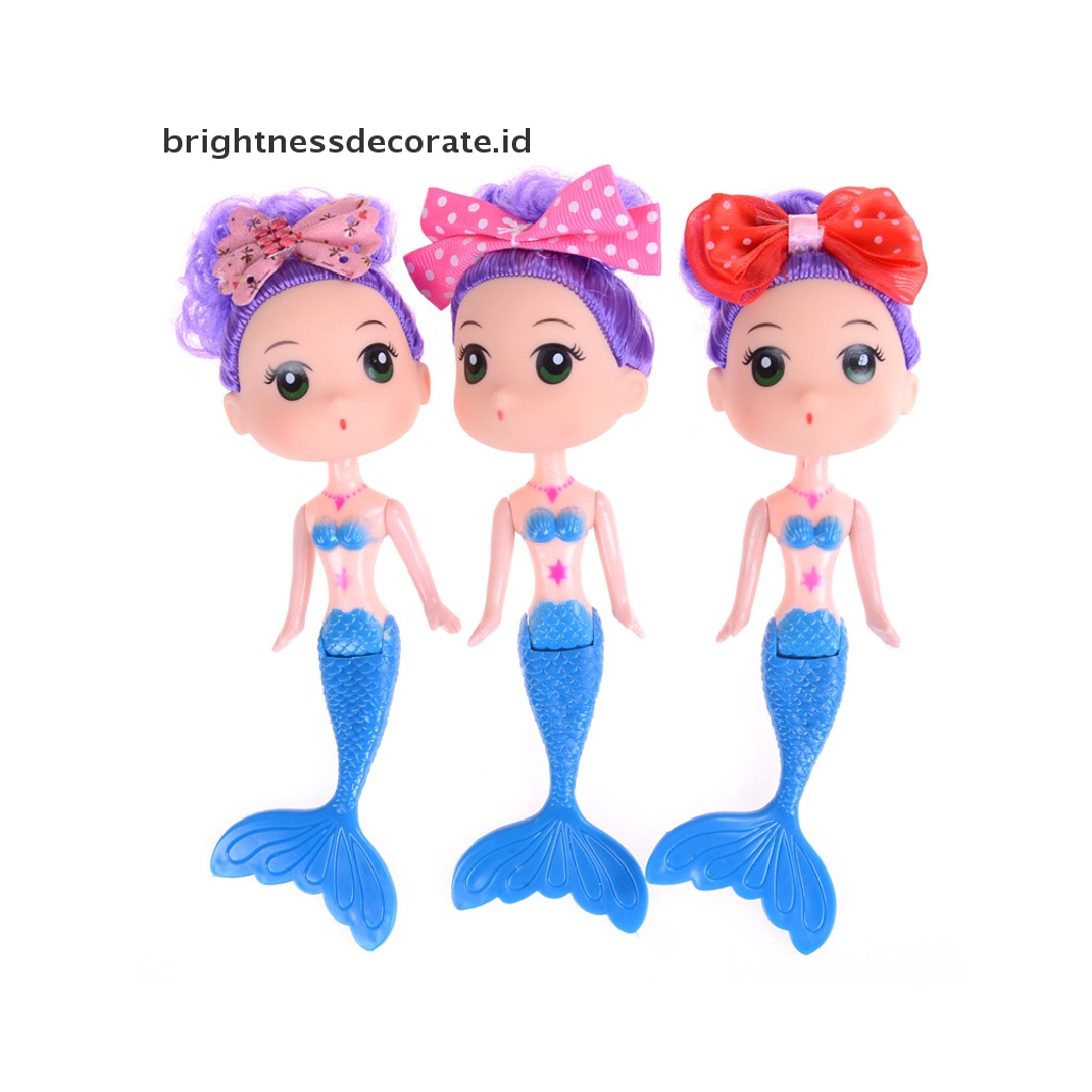 [Birth] Mainan Anak Little Bobby Mermaid Doll Boneka Salon Ulang Tahun Anak [ID]