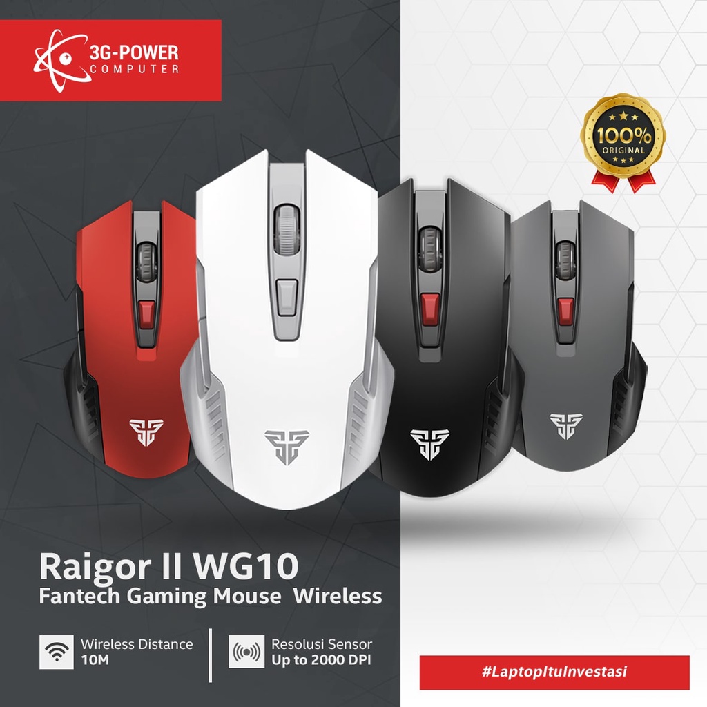 Jual Fantech RAIGOR II WG10 Wireless Mouse Gaming Shopee Indonesia