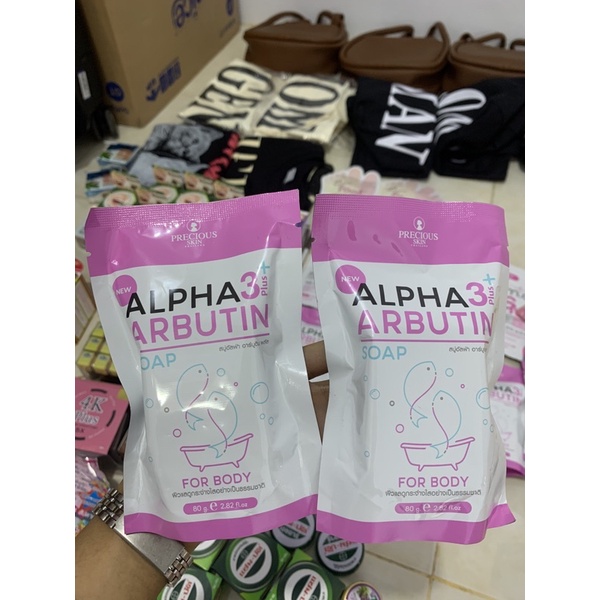 Sabun Alpha 3 Plus+ Arbutin Soap Mencerahkan Kulit ORI THAILAND 100%