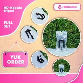 42510 | HD-Kepala Tripod | Medium Size Universal Clamp Holder U Tongsis HP Kepala Tripod