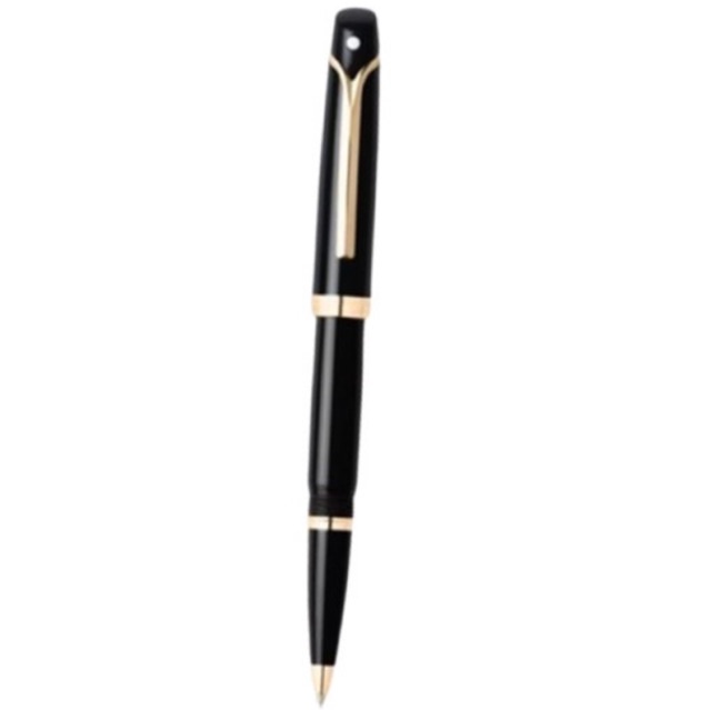 

Sheaffer® Valor Glossy Black Featuring 22K Gold Plate Trim Rollerball