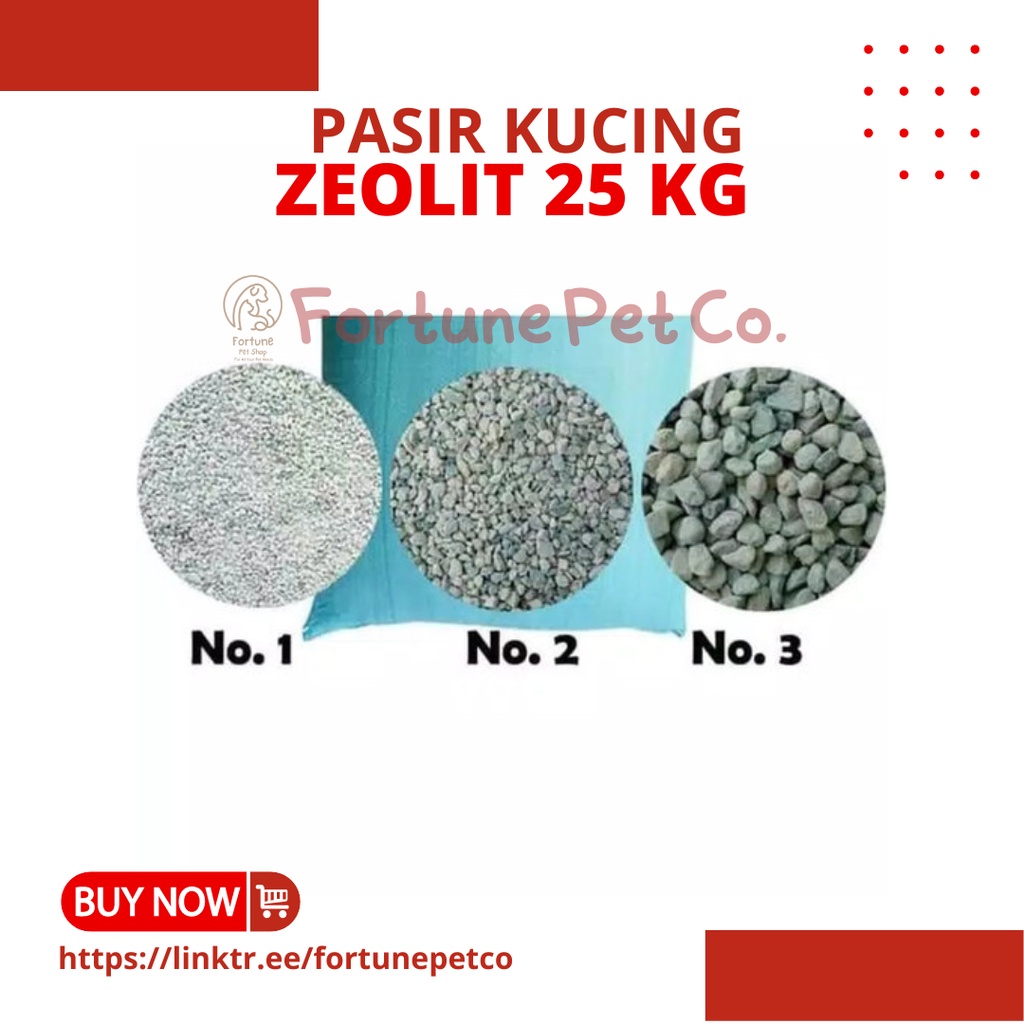Pasir Zeolit 25 L (Gojek/Grab) - Pasir Kucing Karungan - Pasir Kucing 25 Liter Sak