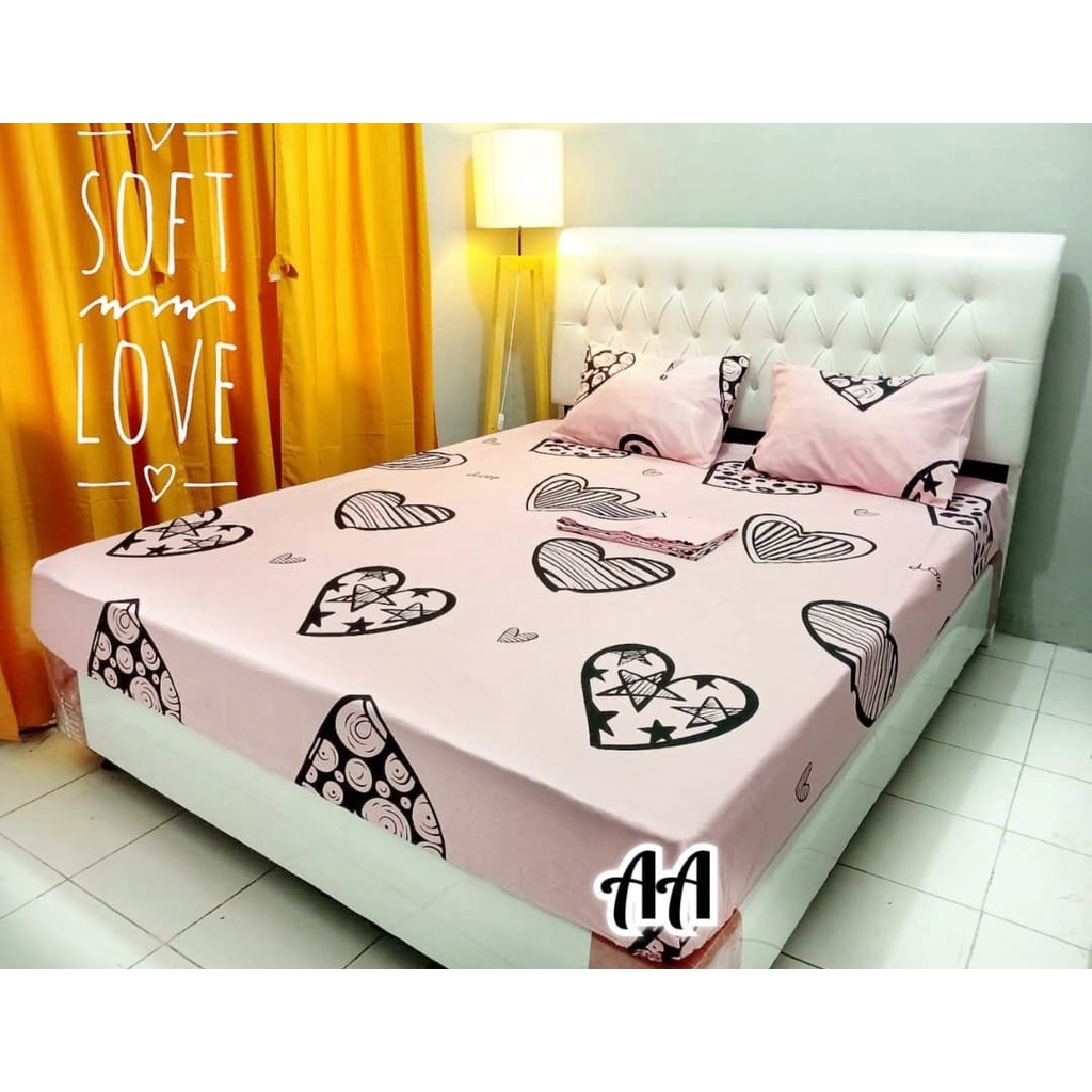 Sprei Soft love Single Bed