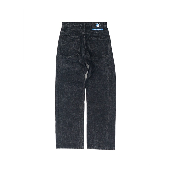 Based Club Exytose Black Washed Denim Long Pants