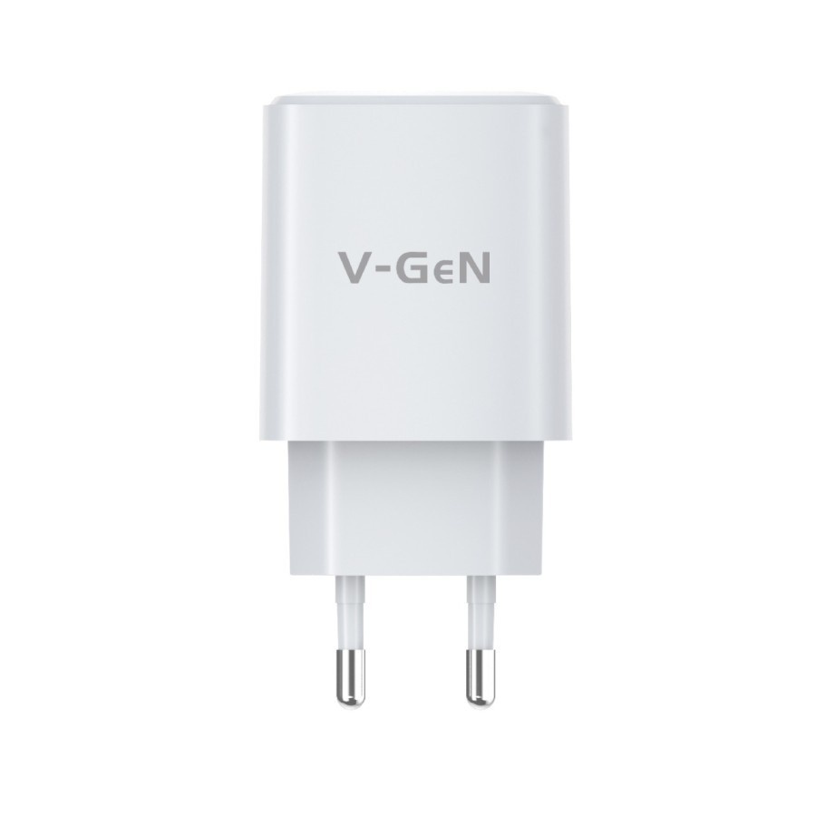 V-GeN Charger Adaptor VTC2-18 Super Fast Charging QC 4.0 PD Type C With Cable USB C 20W
