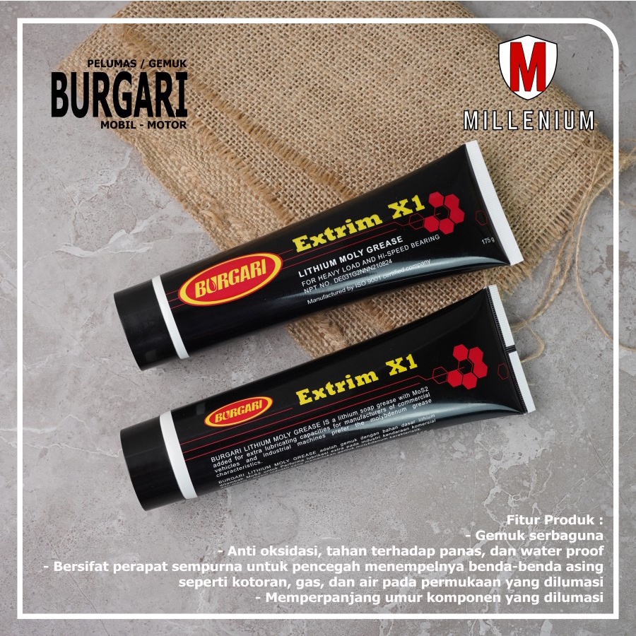 BURGARI EXTRIM X1 LITHIUM MOLY GREASE / GEMUK ODOL BURGARI / CV JOINT