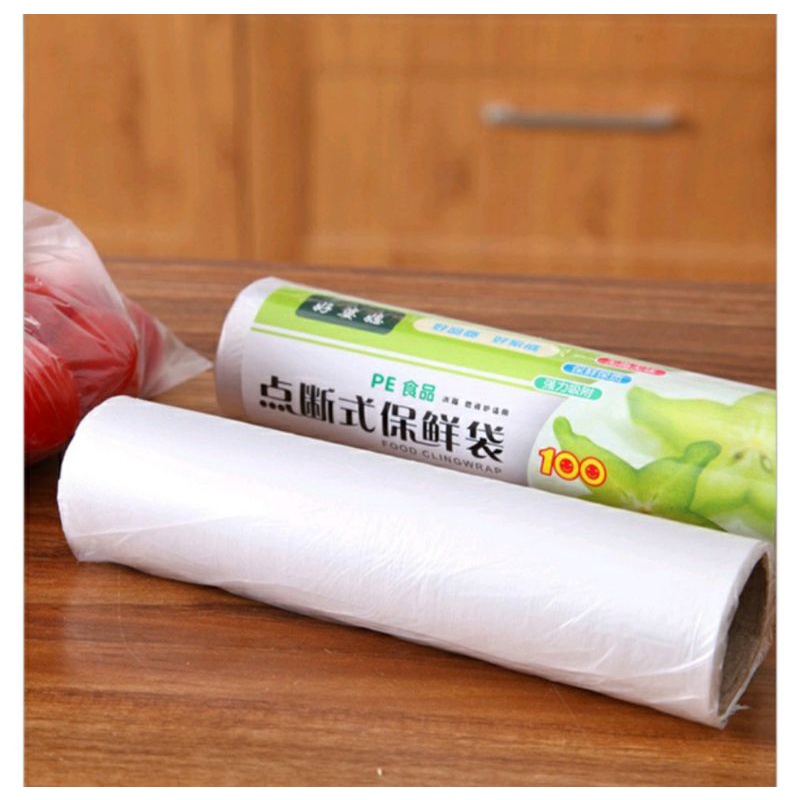 Kantong Plastik Roll Buah Sayur Makanan Higinies isi 100 lembar