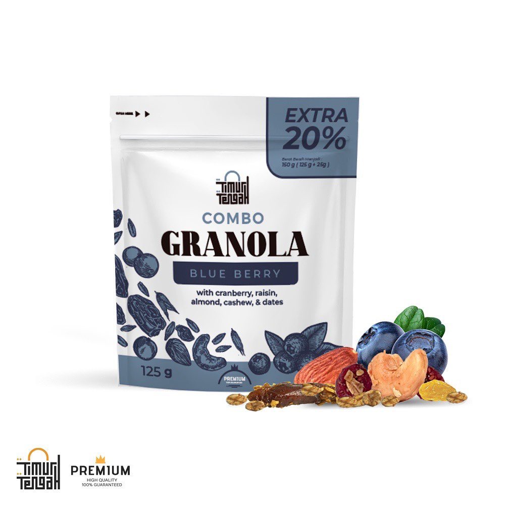 

Granola manis renyah bergizi kemasan 125gram ecer grosir