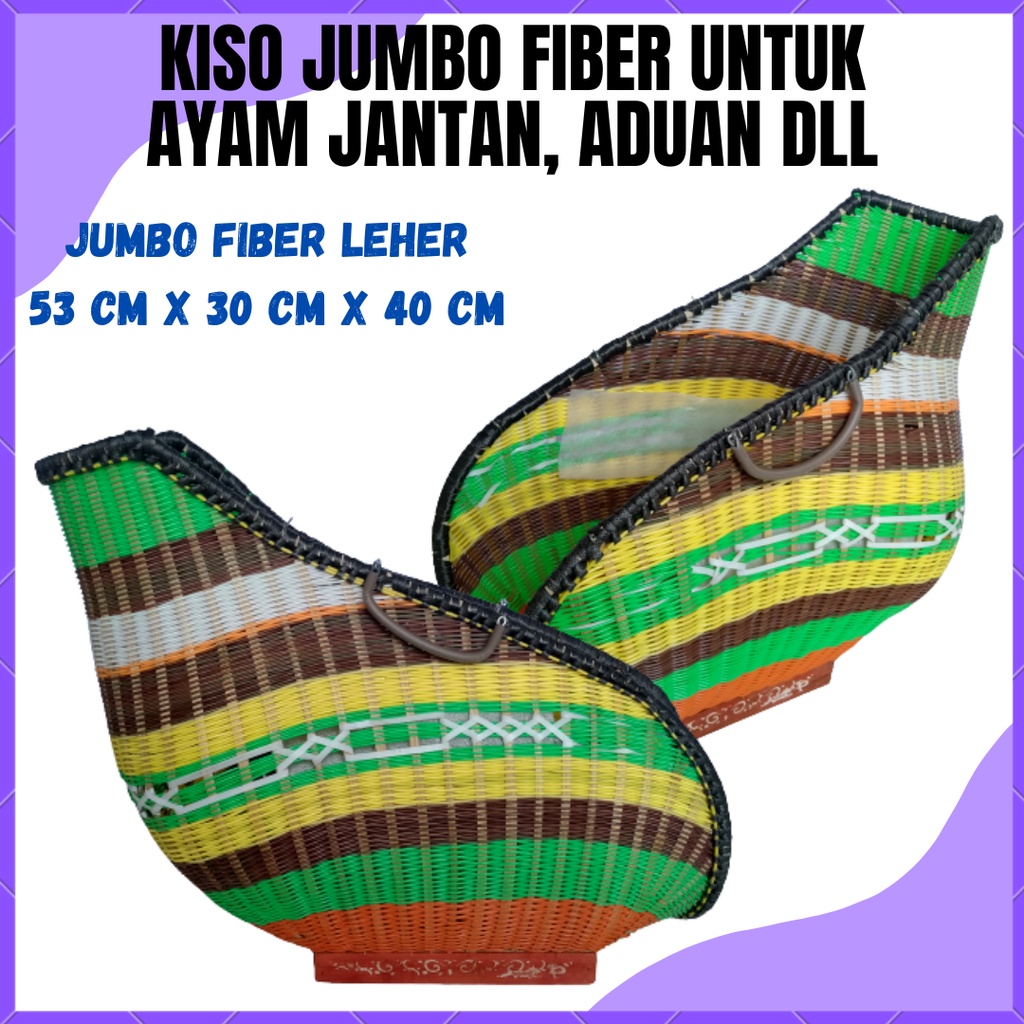 KISO AYAM FULL FIBER LEHER UKURAN JUMBO UNTUK AYAM JANTAN BANGKOK PELUNG BIRMA DLL