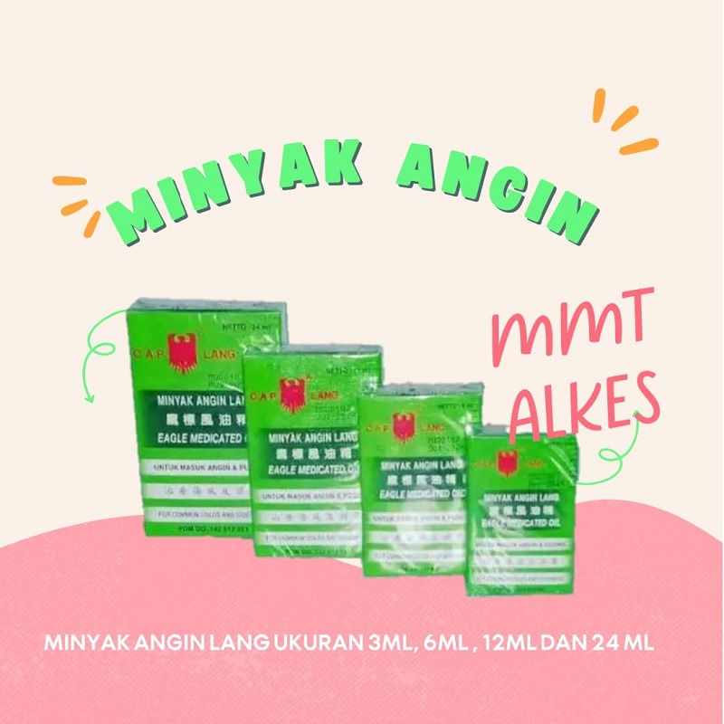 Minyak Angin Lang  Minyak Angin Cap Lang 3ml 6ml 12 ml 24ml