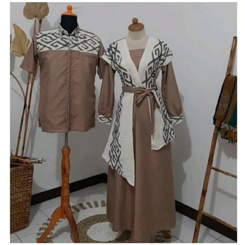 Set couple tenun - Baju couple - Baju preweding