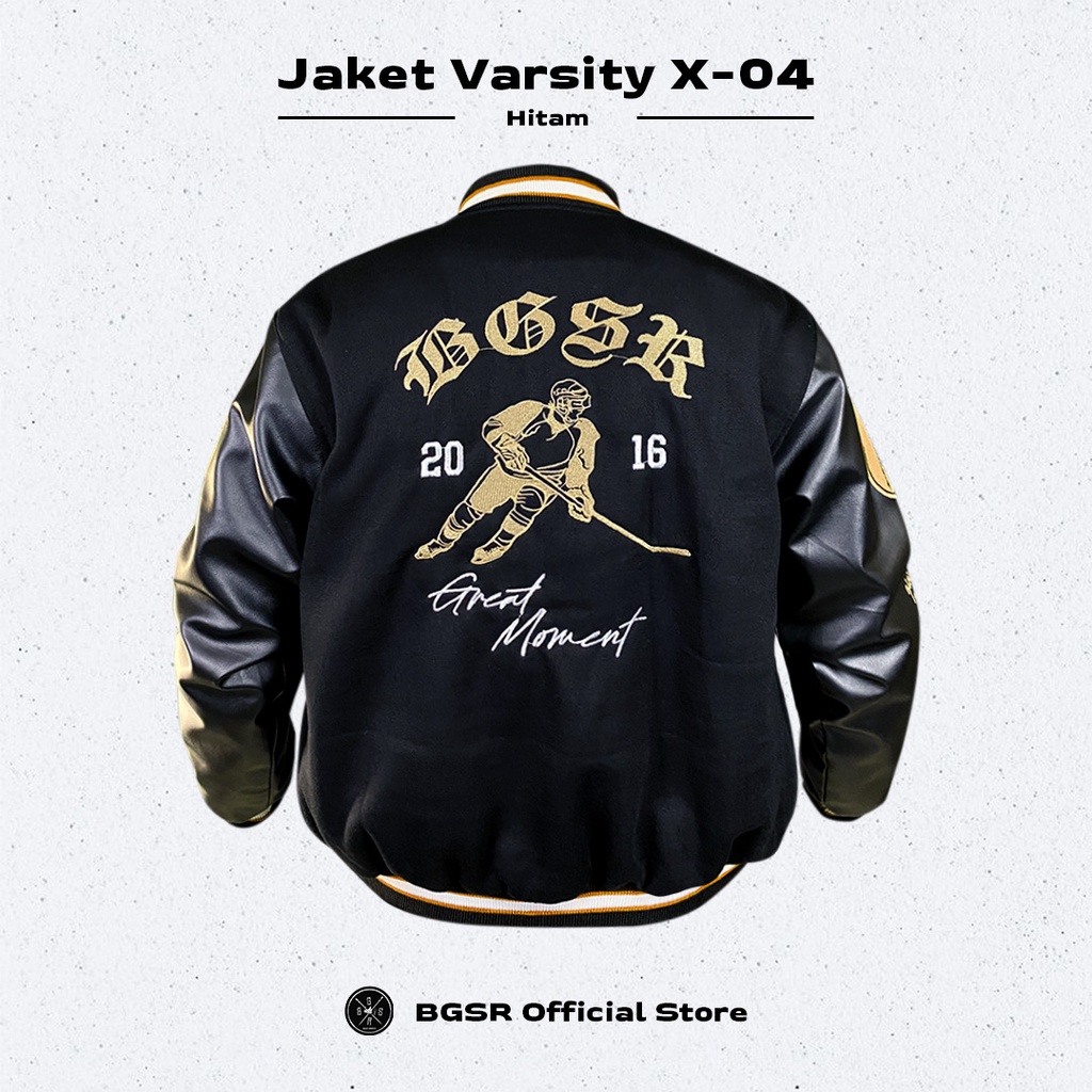 Jaket Baseball Varsity Pria Touring Sunmori Jacket Kulit Windbreaker X04
