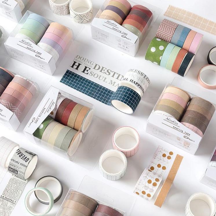 

DISKON BRANDS FESTIVAL 10 pcs selotip / washi tape - pack hemat tahun berkualitas [thehanscorner] !