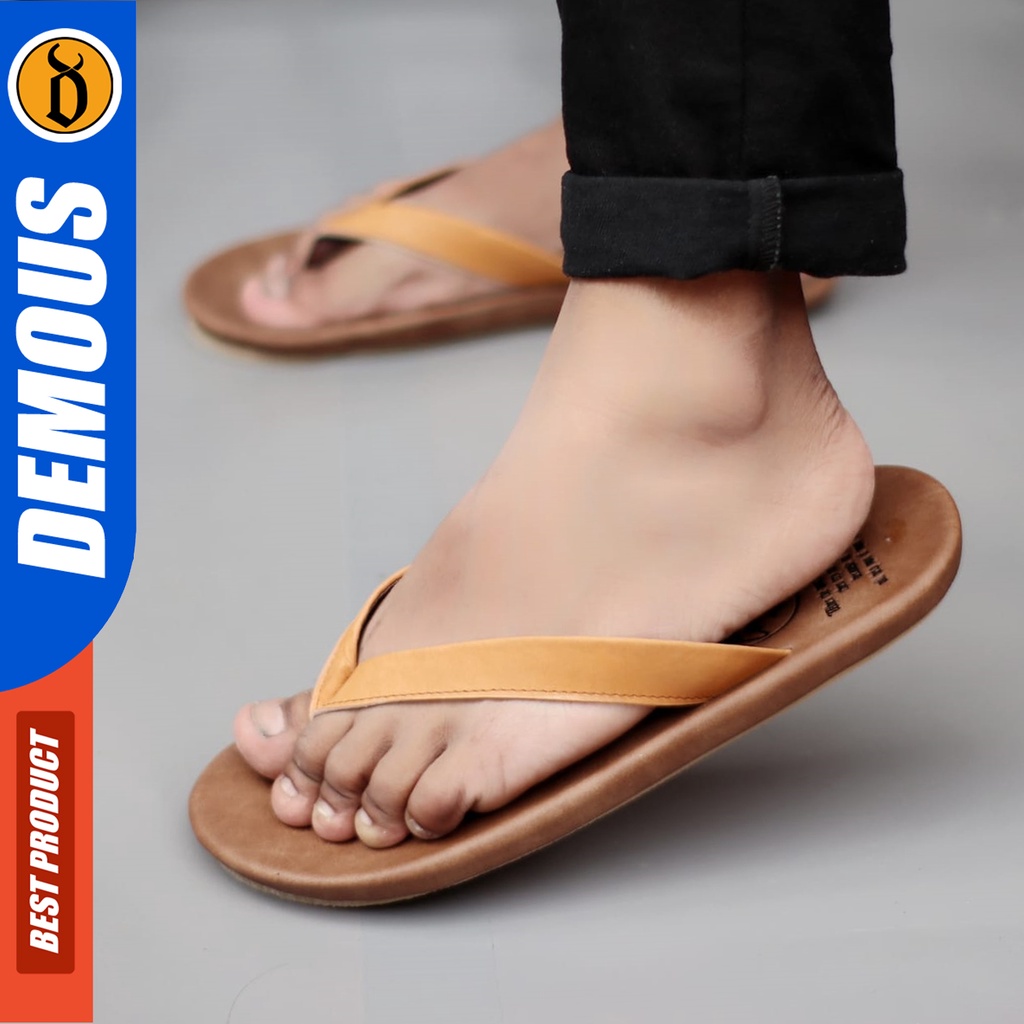 DEMOUS Wallet - Sandal Jepit Pria Kulit Asli