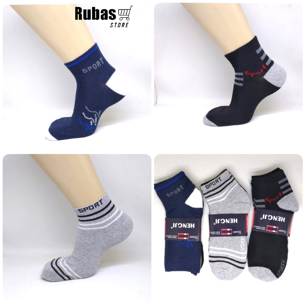 KAOS KAKI OLAHRAGA PENDEK MOTIF KAOS KAKI SPORT IMPORT PRIA WANITA DEWASA