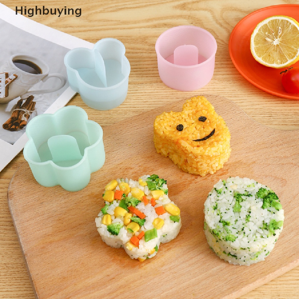 Hbid 8Pcs/Set Sushi Rice Ball Cetakan Dapur Makanan Gadget DIY Bento Membuat Cetakan Glory