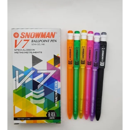 

SNOWMAN BALL PEN V7 Pulpen Ballpoint Bolpen
