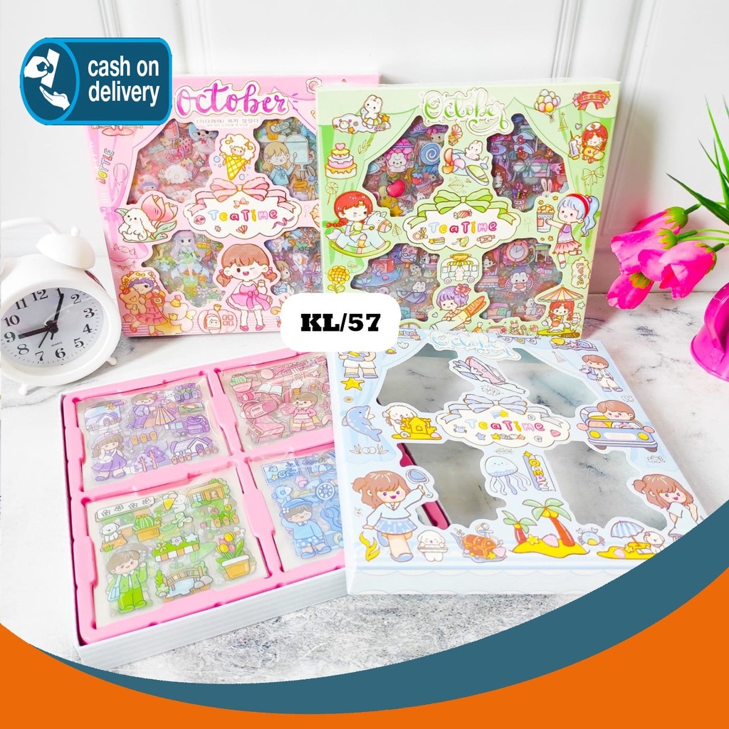 

Sticker BOX SENMU MASU MOMO V5 Cute Girl ISI 100 PCS Anti air Set Daily Manual Cute Pattern Decorative Tape Sticker Gift CRAFT