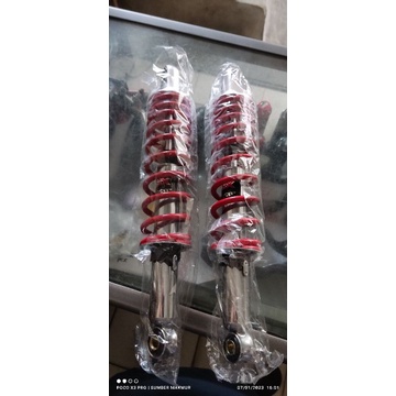Shock bebek 340mm standar merah shockbreaker Msx racing