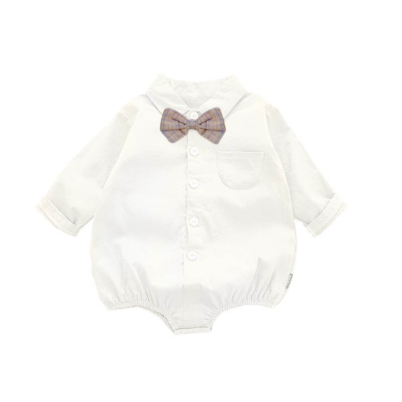 COD - Baju jumper anak unisex warna CREAM usia 1-2 tahun / Jumpsuit bayi olucu Import Premium
