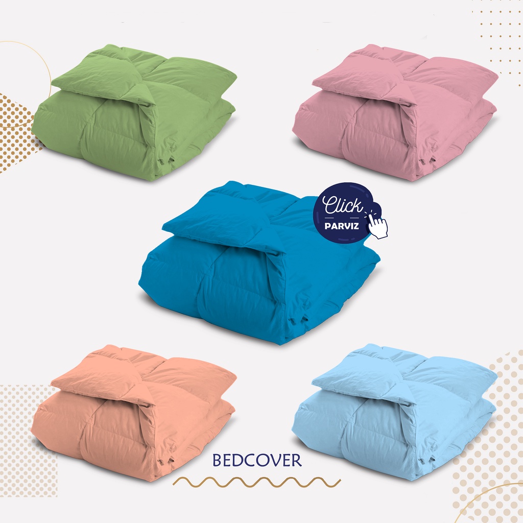 Bedcover only 180x220 double plain/polos Bed Cover saja tanpa sprei