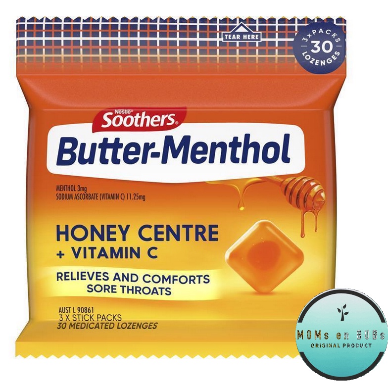 Nestle Soothers Butter Menthol 3 x 10 Lozenges