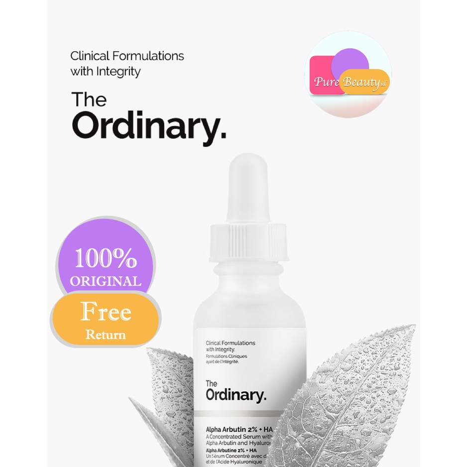 THE ORDINARY Alpha Arbutin 2% + HA 30ml 2pcs Mencerahkan Melembabkan Bekas Jerawat Mencegah Penuaan ❤ 100% Original ❤