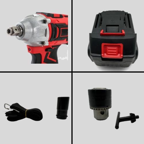 ORDLESS IMPACT WRENCH TOOLS 2 BATERAI 21V JS-BS4917AA