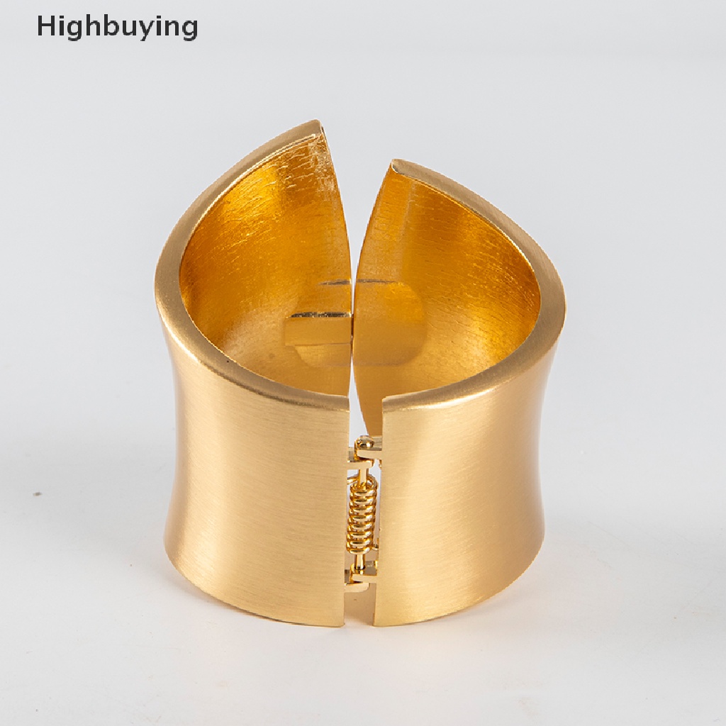 Hbid Gelang Bangles Asimetris Lebar Untuk Wanita Statement Alloy Bangle Jewelry Glory