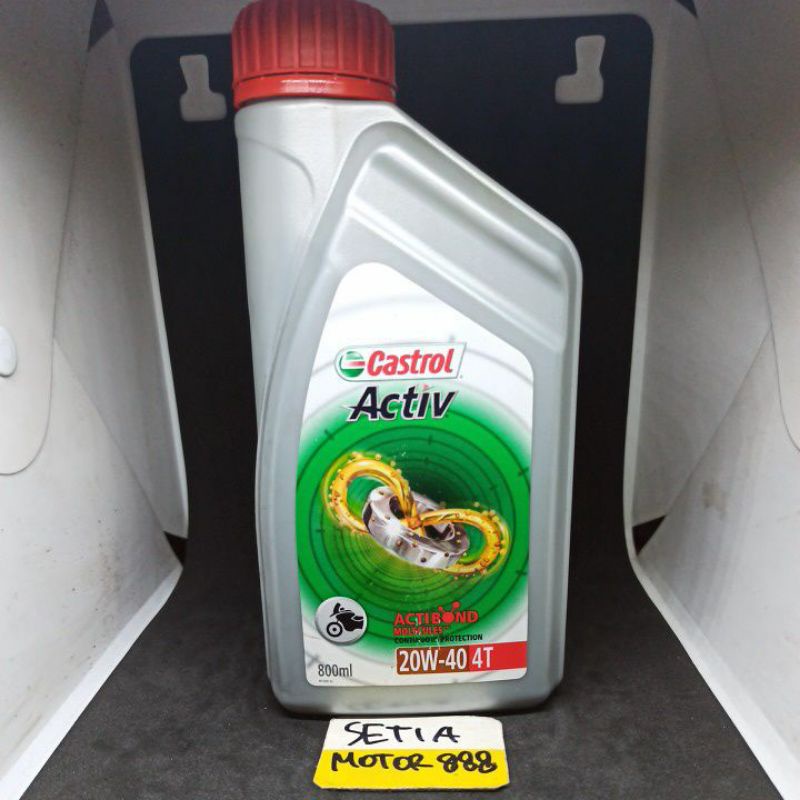 Oli Castrol ACTIV 4T 20W-40 kemasan 800ml Dijamin Original Castrol