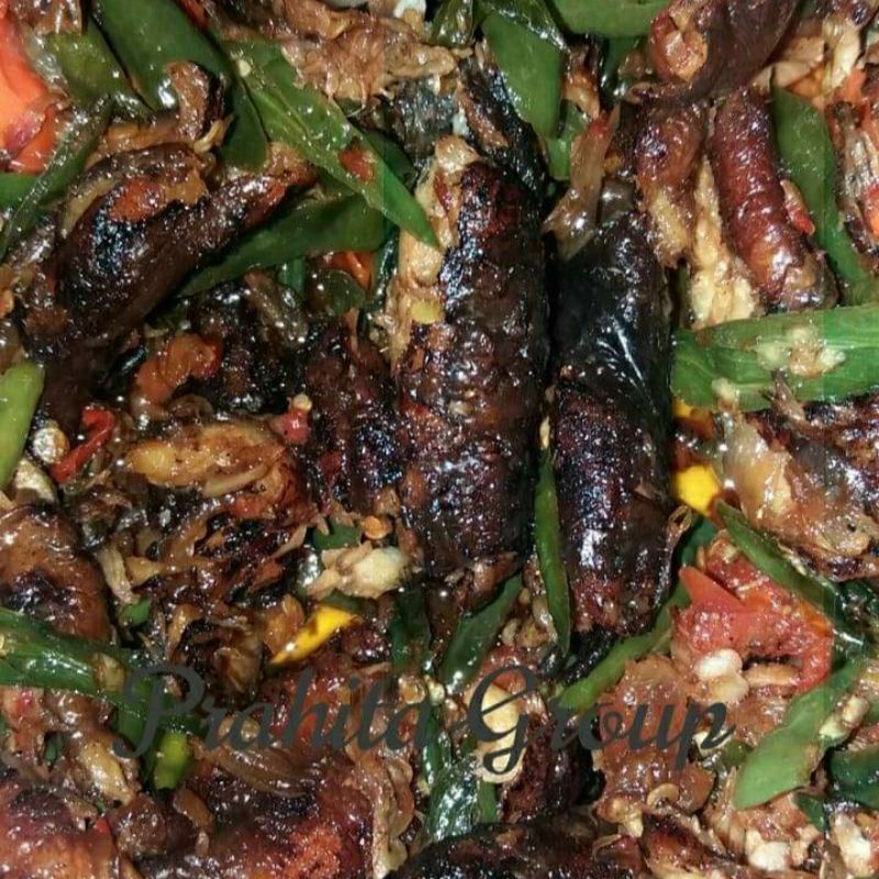 

Oseng Belut Bakar Ekstra Pedas Cabe Ijo + Rawit Buanyak Tanpa Duri || Porsi/Olahan kurleb 500gr || Prahita Group