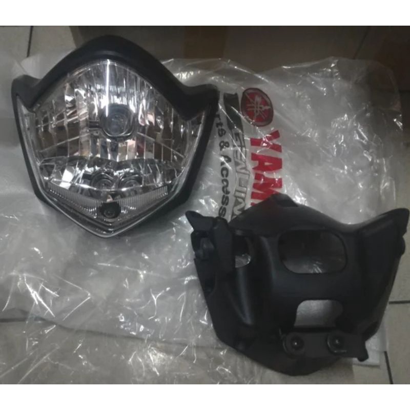 Lampu depan reflektor + bohlam + batok belakang yamaha vixion old Facelift 2010 - 2012 ori yamaha YG