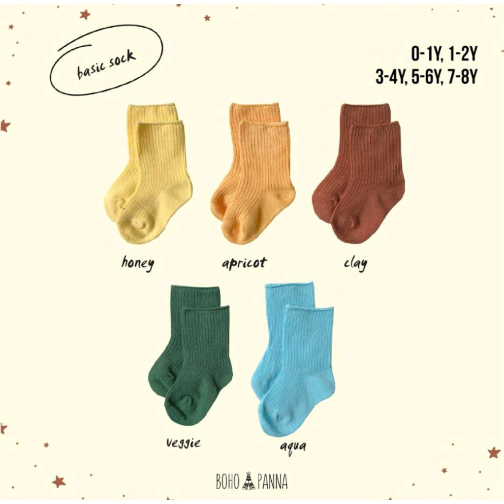 BOHOPANNA BASIC SOCK / KAOS KAKI ANAK