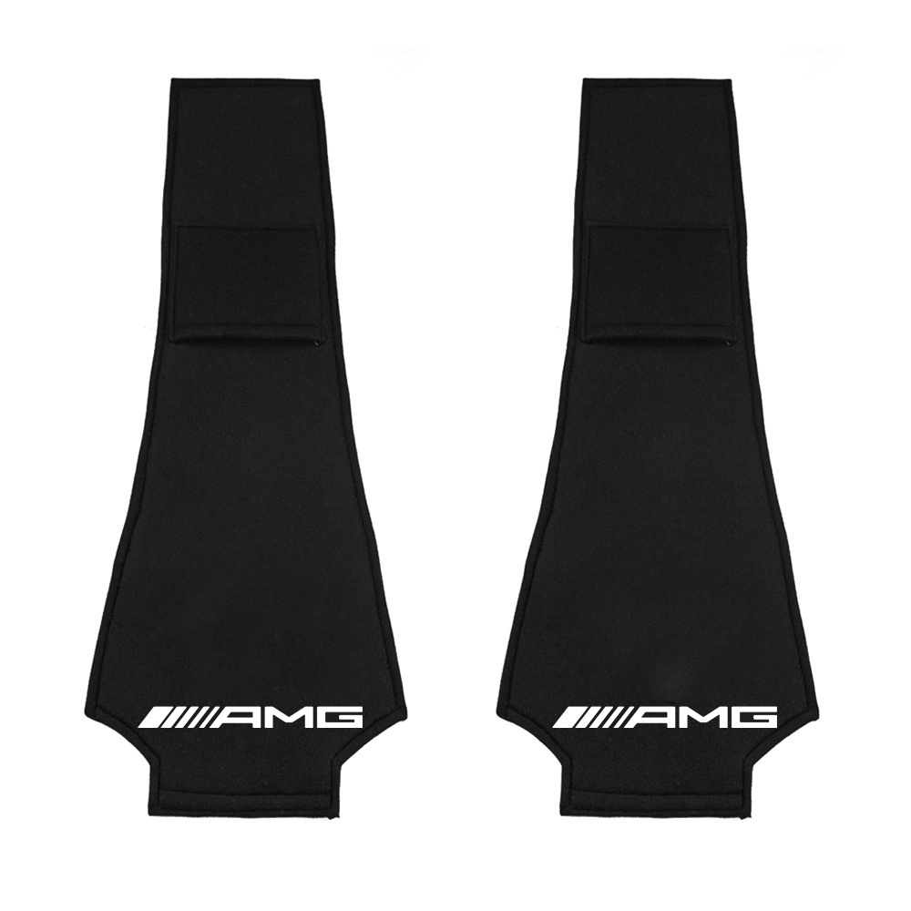 2pcs Cover Pelindung Sandaran Kepala Jok Mobil Logo AMG Untuk Mercedes Benz W204 W211 R199 W203 CLK W209 W212 W216 C207 C197 R171