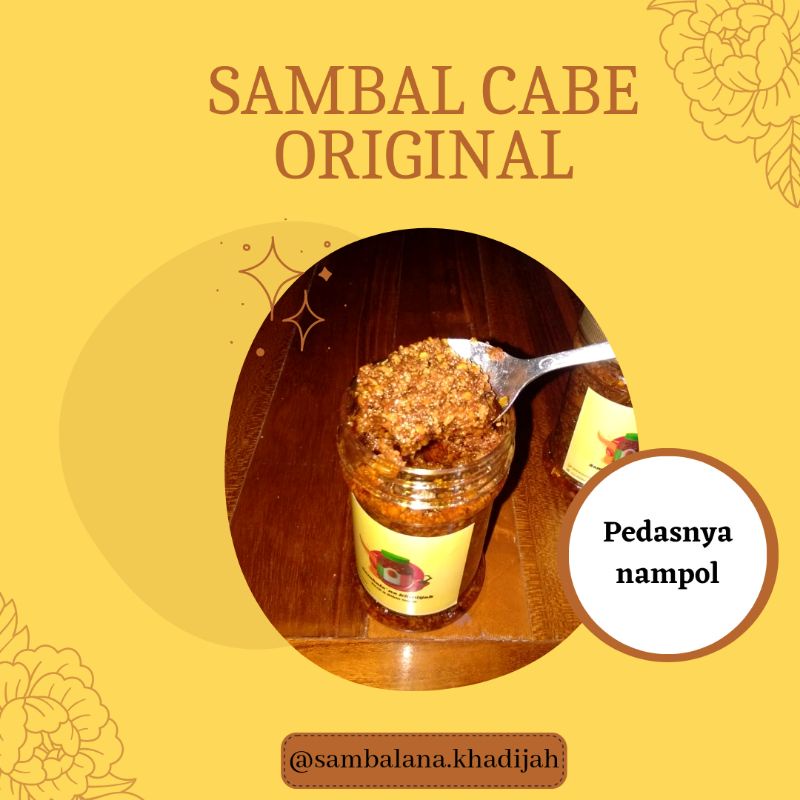 

SAMBAL TERASI/CABE ORIGINAL TANPA PENGAWET TANPA MSG