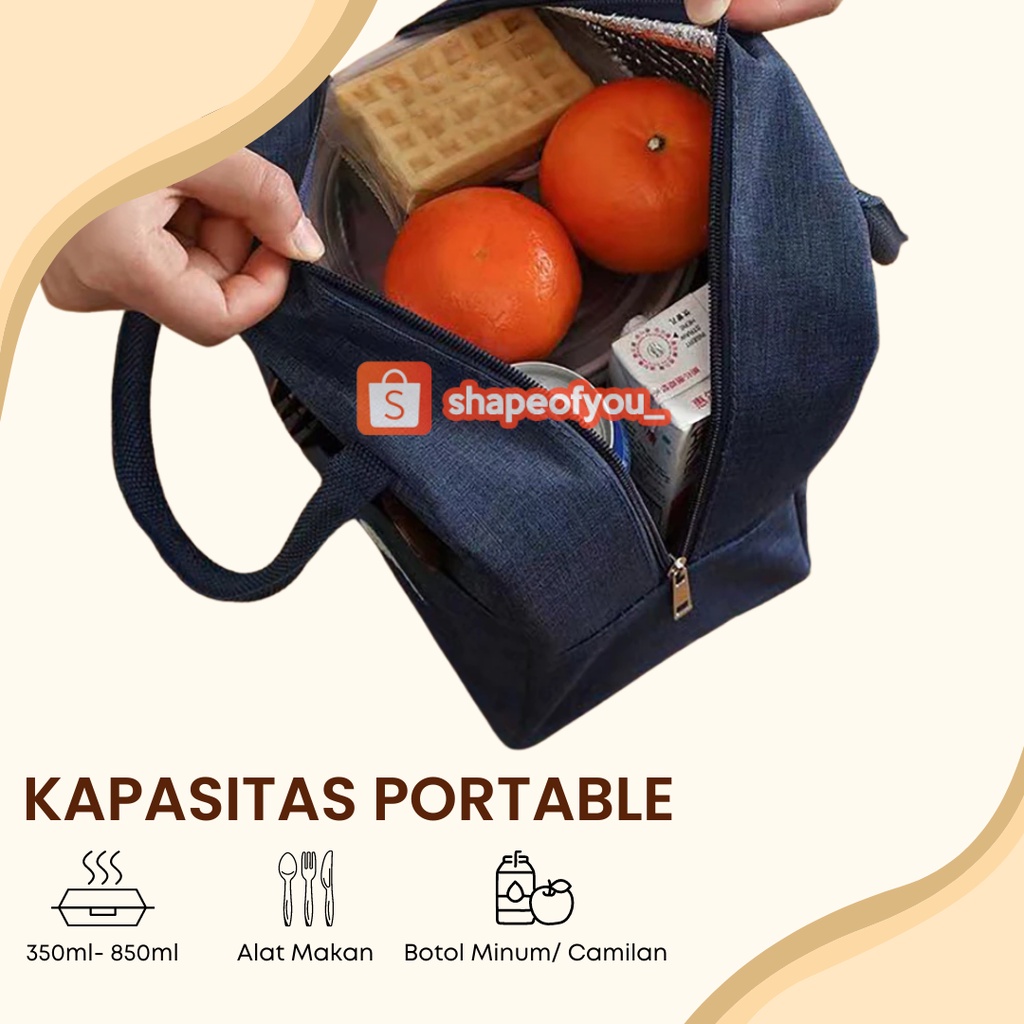 Tas Bekal Lunch Bag Cooler Makanan Anak Tas Lunch Box Karakter Brivilas Murah Import