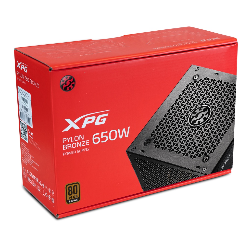 Power Supply ADATA XPG Pylon 650 Watt 80+ Bronze PSU