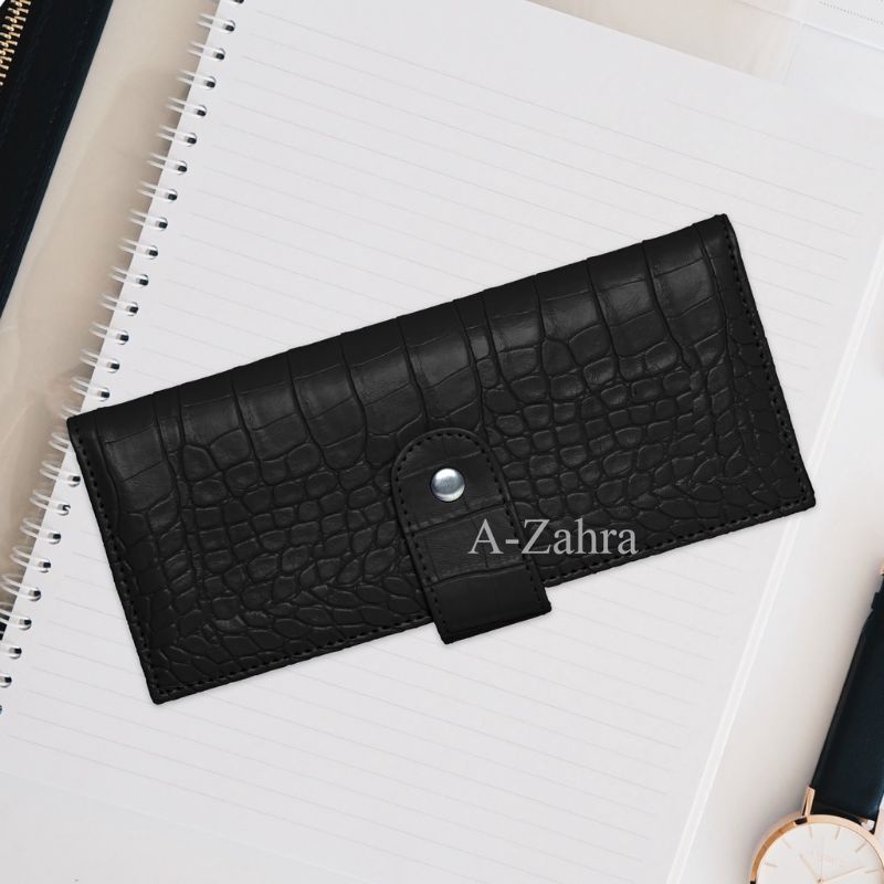 Arifirn 05 Dompet Disiplin Kancing Croco AZ - Premium Dompet Disiplin Keuangan Wanita Ada Slot Kartu