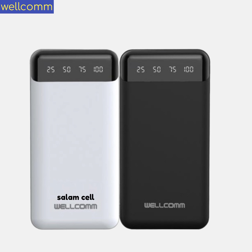 Powerbank Wellcomm JF100 10.000mAh Original Power Bank Wellcomm Garansi Resmi