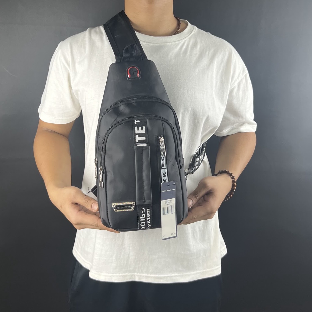 POLO AMSTAR - Tas Selempang Nilon Parasut Terbaru Slingbag Tas Pundak